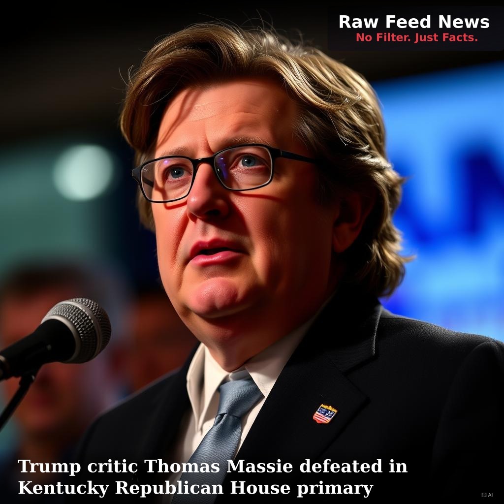 Trump critic Thomas Massie defeated in Kentucky Republican House primary