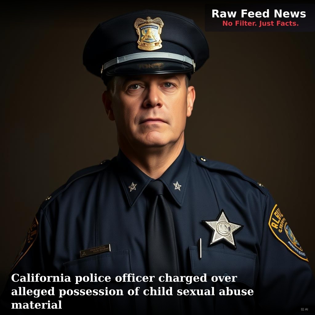California police officer charged over alleged possession of child sexual abuse material