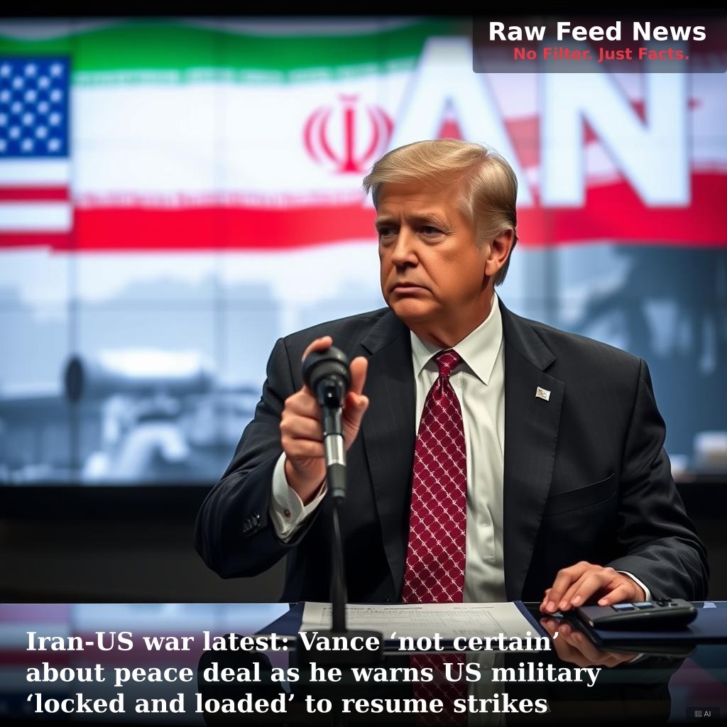 Iran-US war latest: Vance ‘not certain’ about peace deal as he warns US military ‘locked and loaded’ to resume strikes