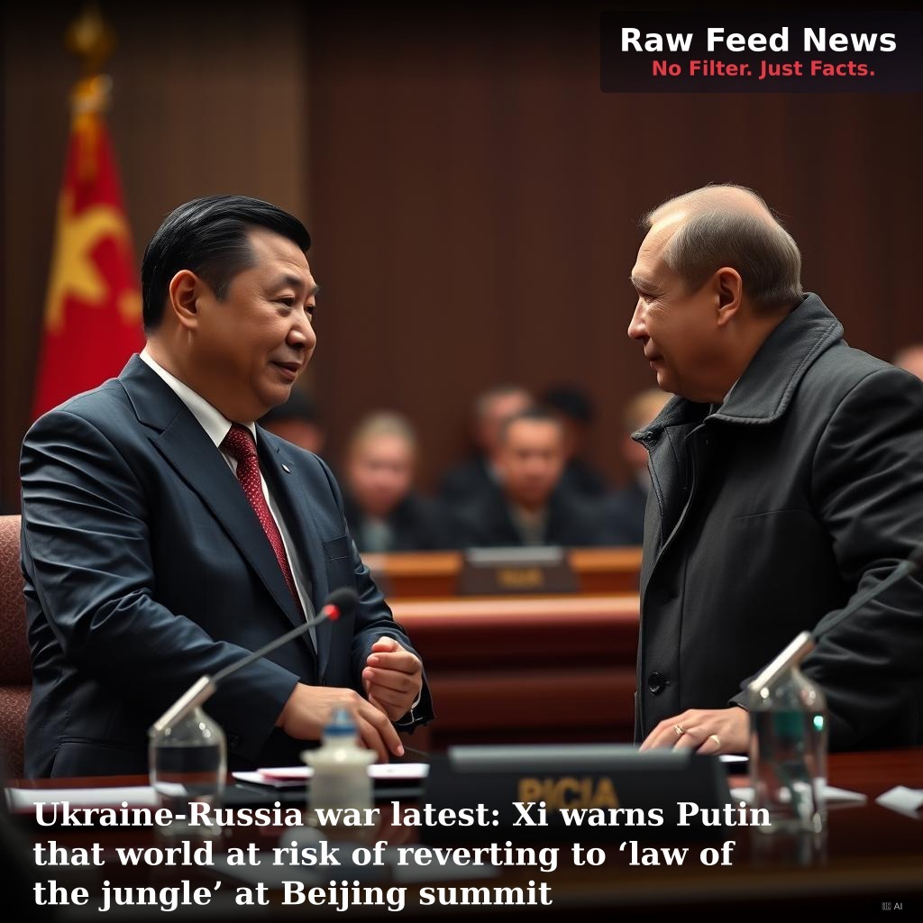 Ukraine-Russia war latest: Xi warns Putin that world at risk of reverting to ‘law of the jungle’ at Beijing summit