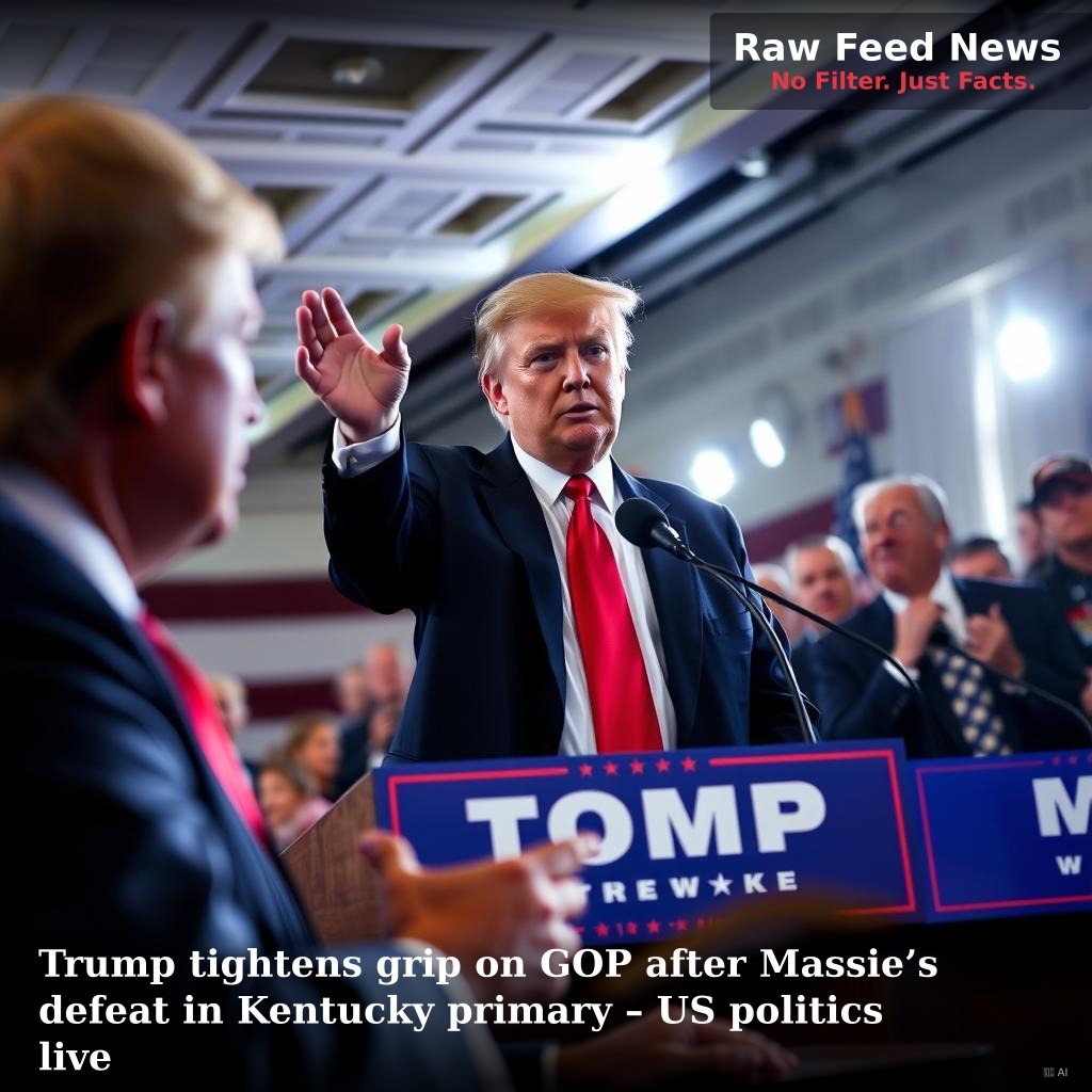 Trump tightens grip on GOP after Massie’s defeat in Kentucky primary – US politics live