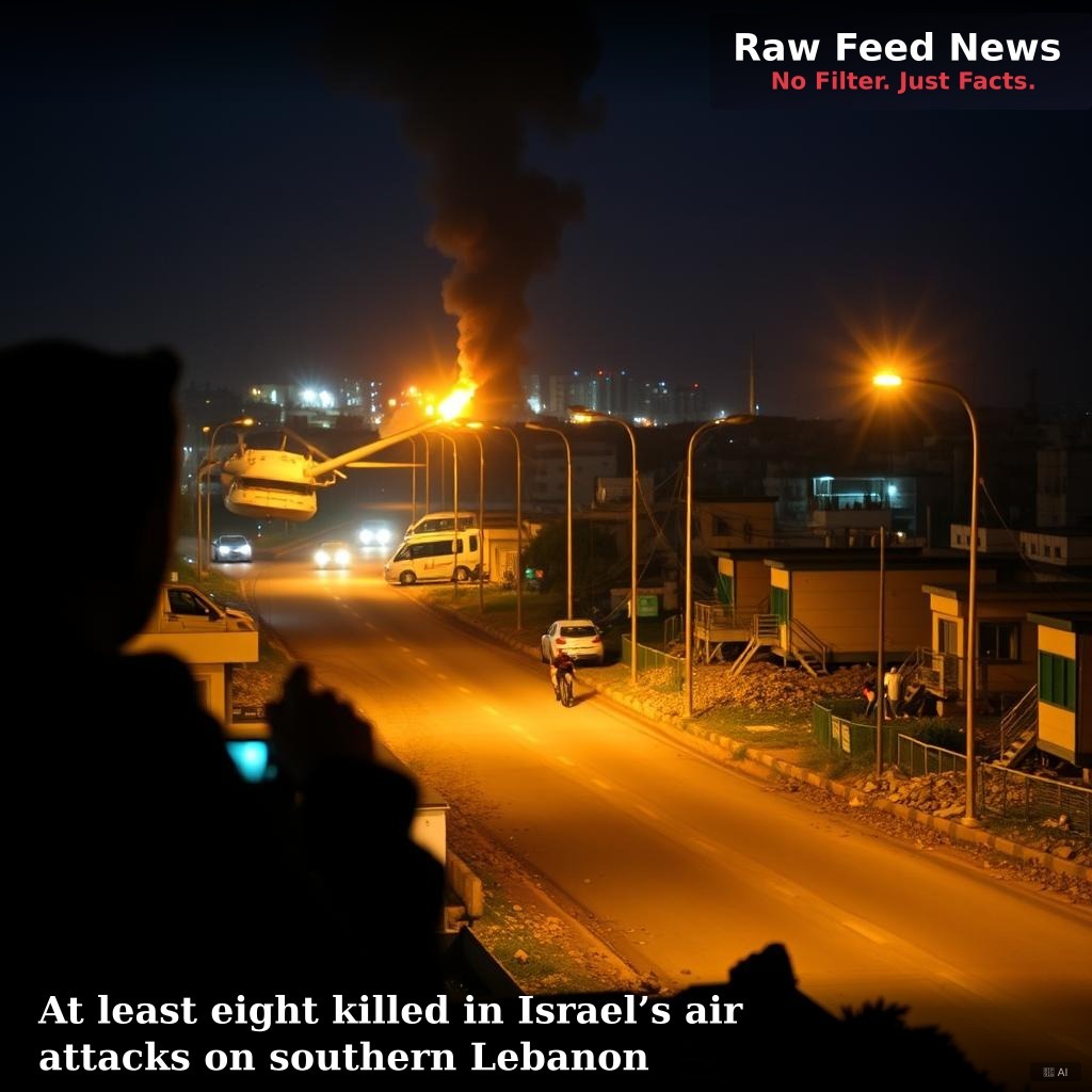 At least eight killed in Israel’s air attacks on southern Lebanon
