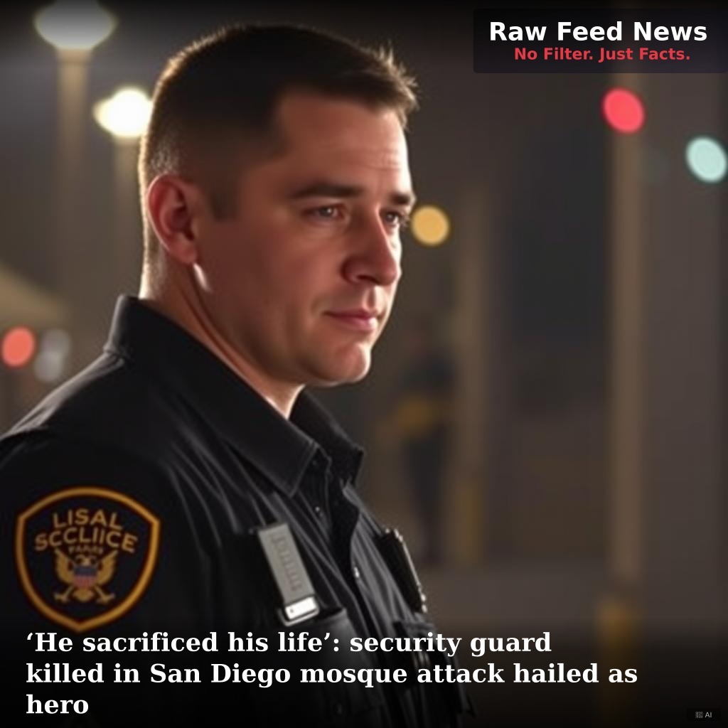 ‘He sacrificed his life’: security guard killed in San Diego mosque attack hailed as hero