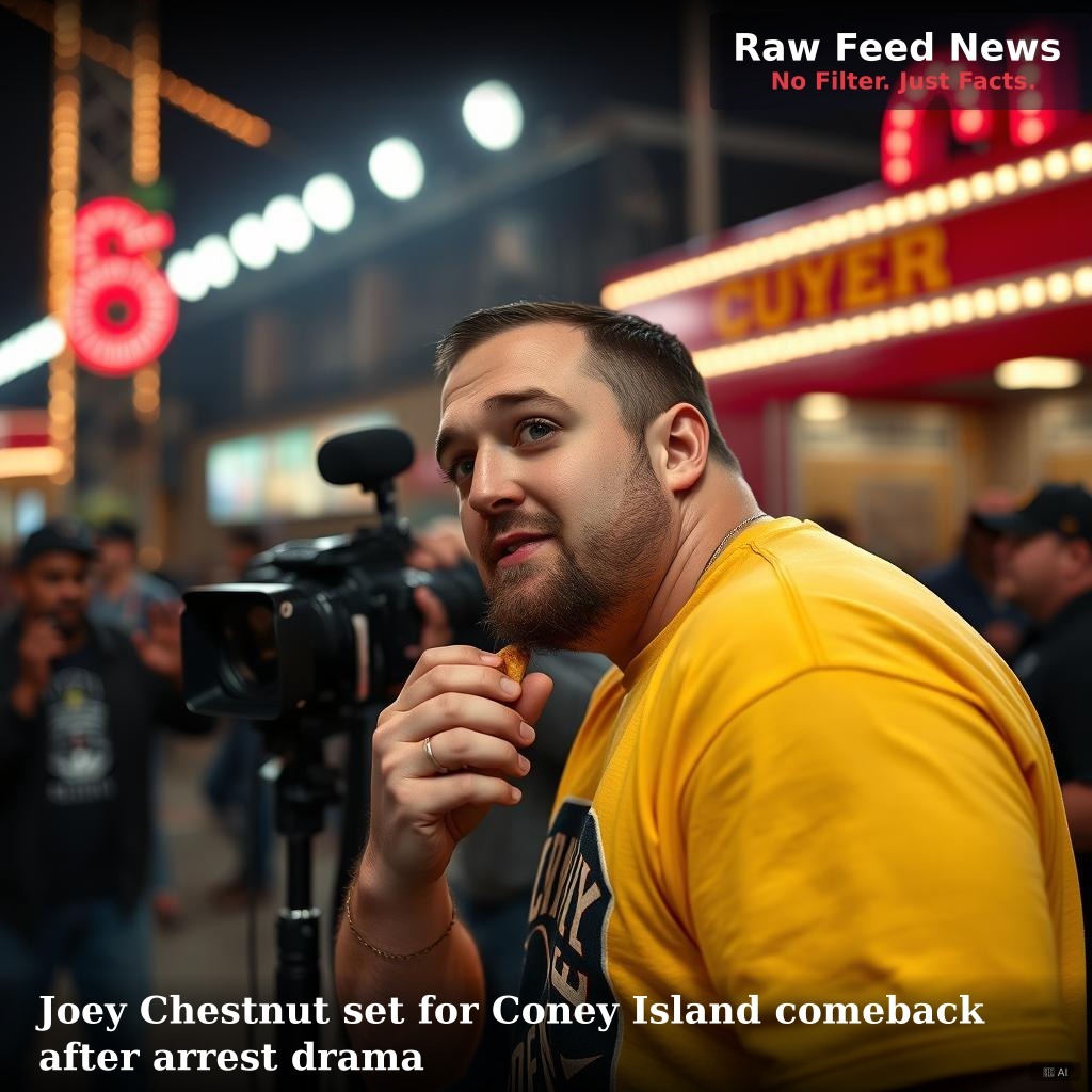 Joey Chestnut set for Coney Island comeback after arrest drama