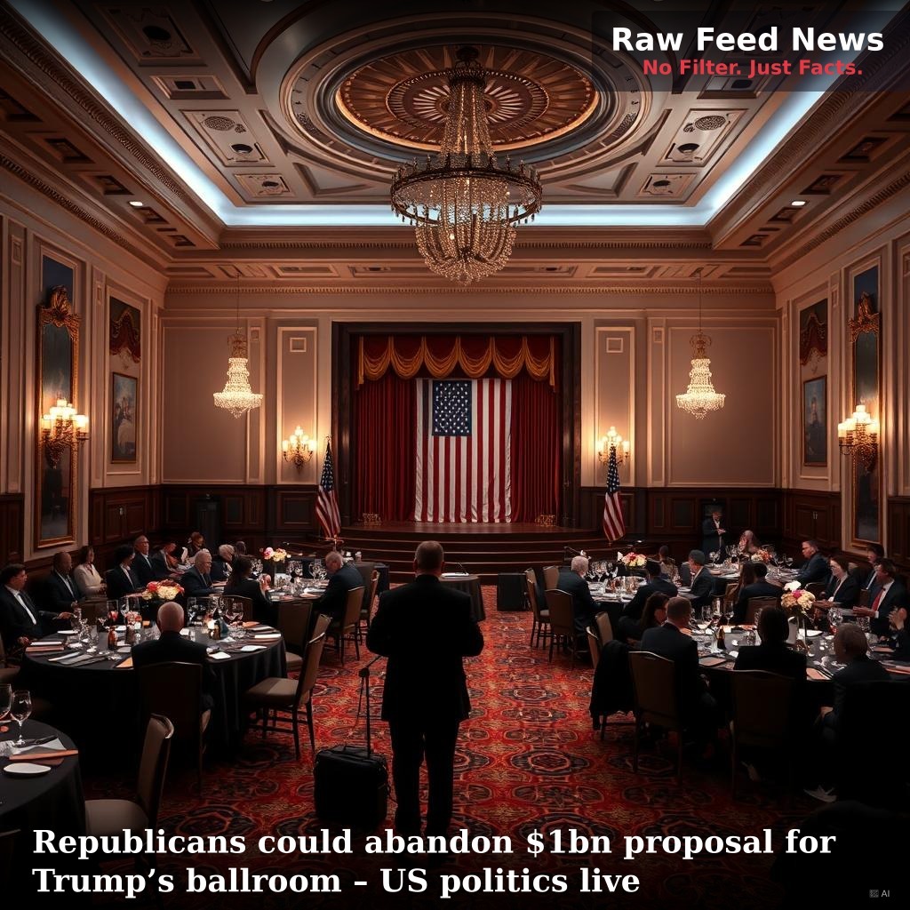 Republicans could abandon $1bn proposal for Trump’s ballroom – US politics live