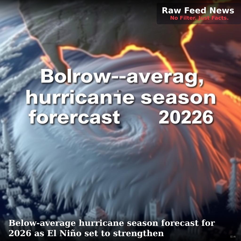 Below-average hurricane season forecast for 2026 as El Niño set to strengthen