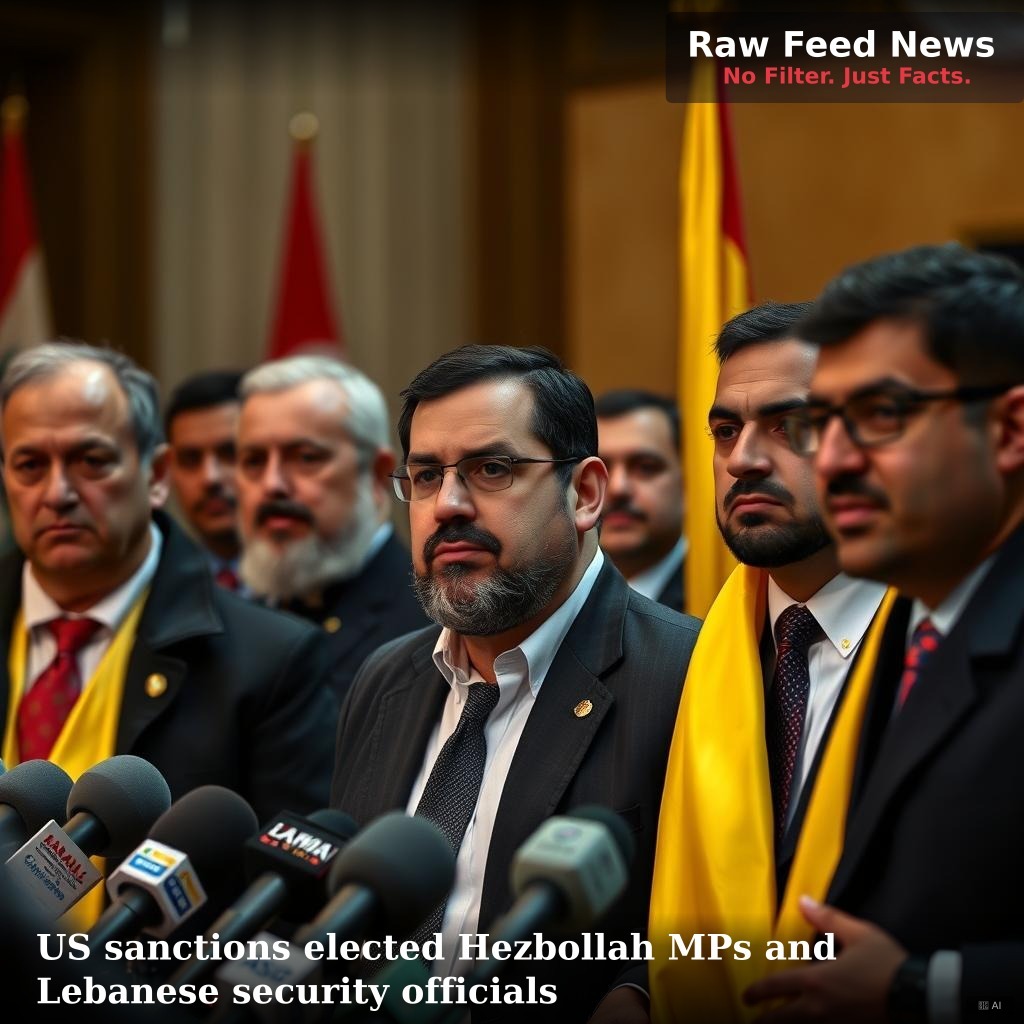 US sanctions elected Hezbollah MPs and Lebanese security officials