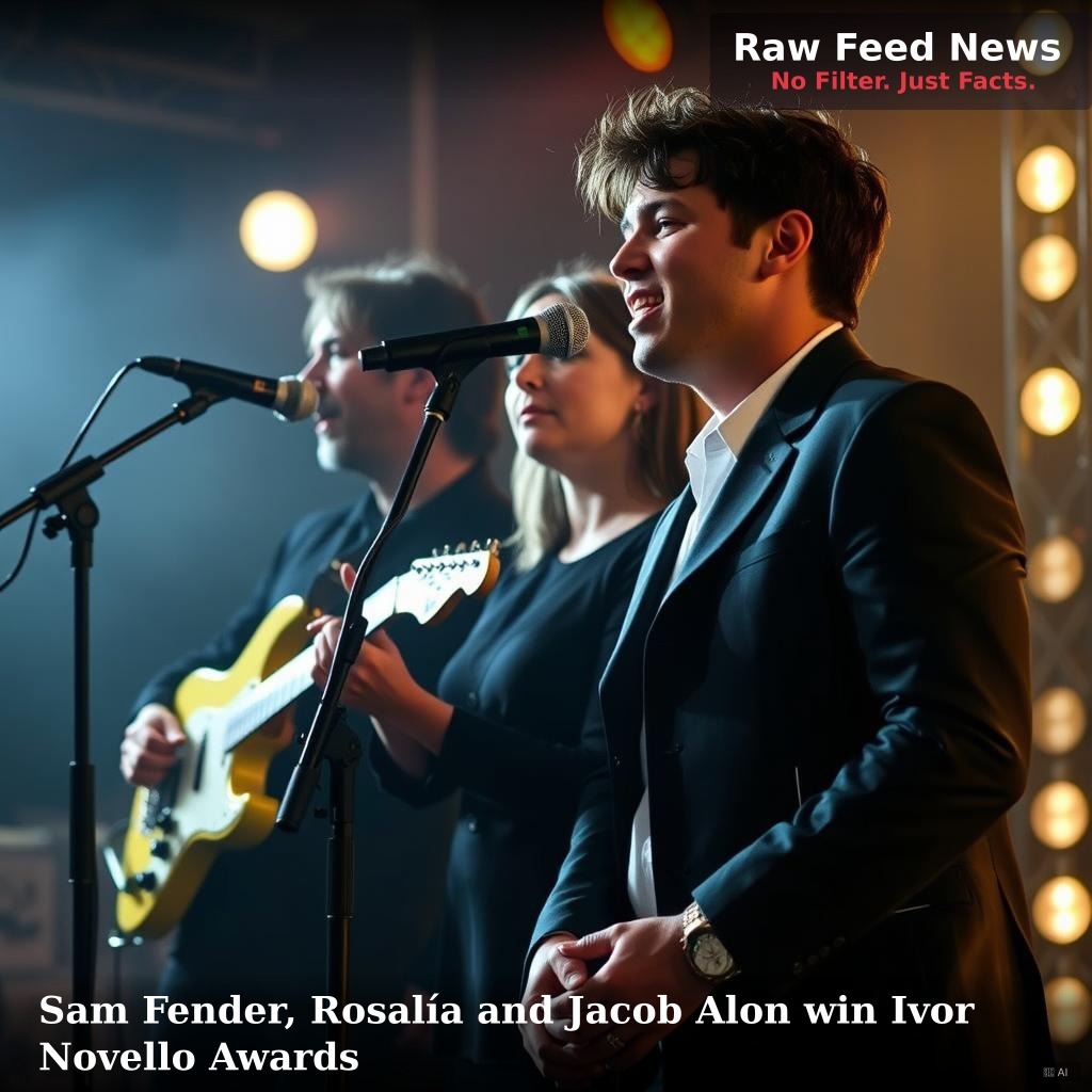 Sam Fender, Rosalía and Jacob Alon win Ivor Novello Awards