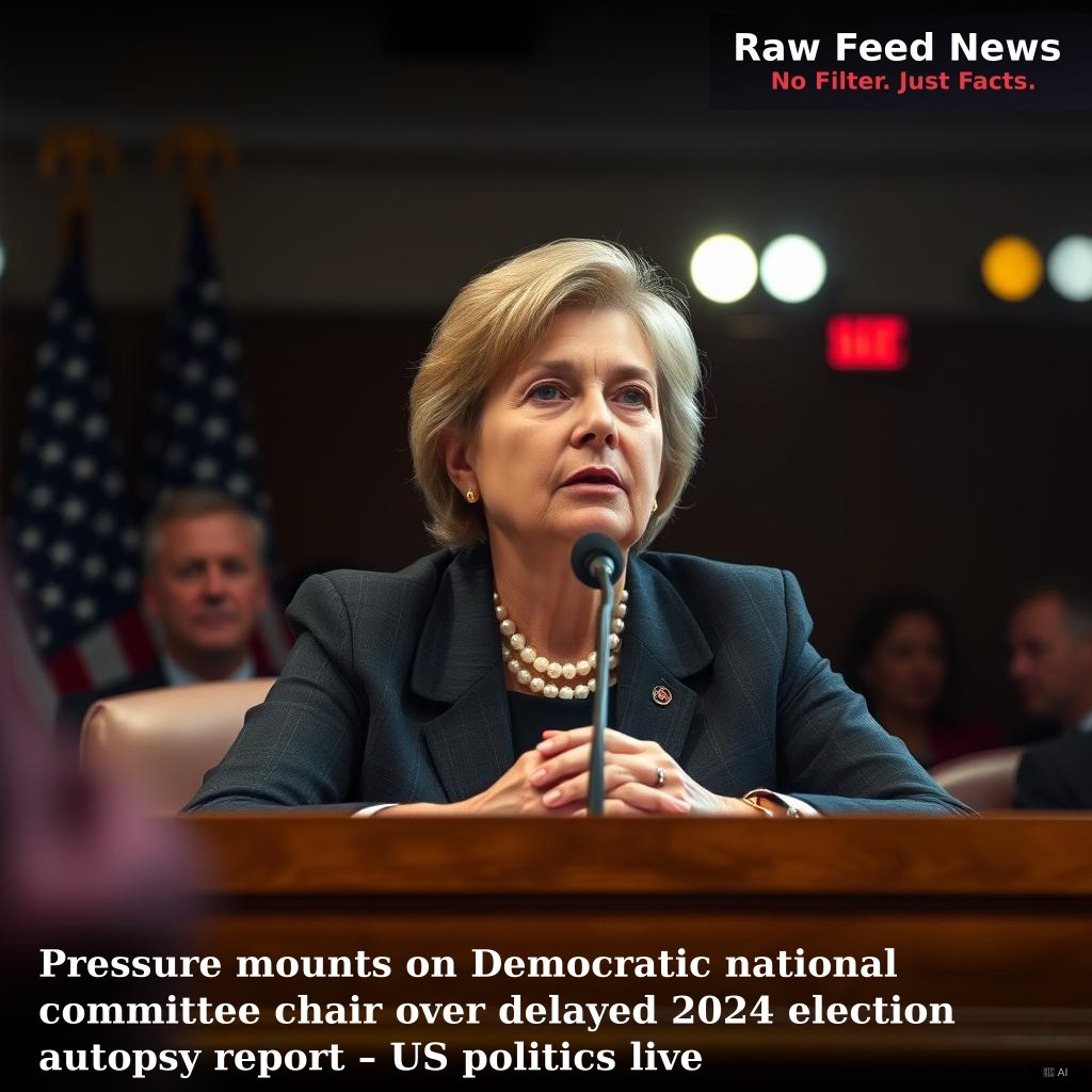 Pressure mounts on Democratic national committee chair over delayed 2024 election autopsy report – US politics live
