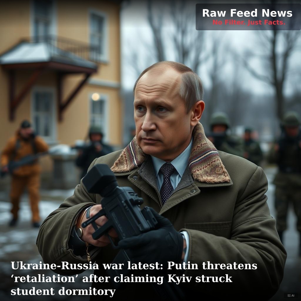 Ukraine-Russia war latest: Putin threatens ‘retaliation’ after claiming Kyiv struck student dormitory