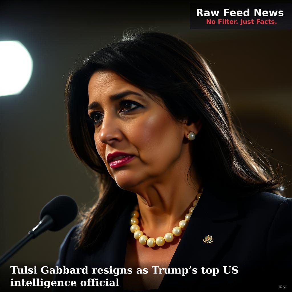 Tulsi Gabbard resigns as Trump’s top US intelligence official