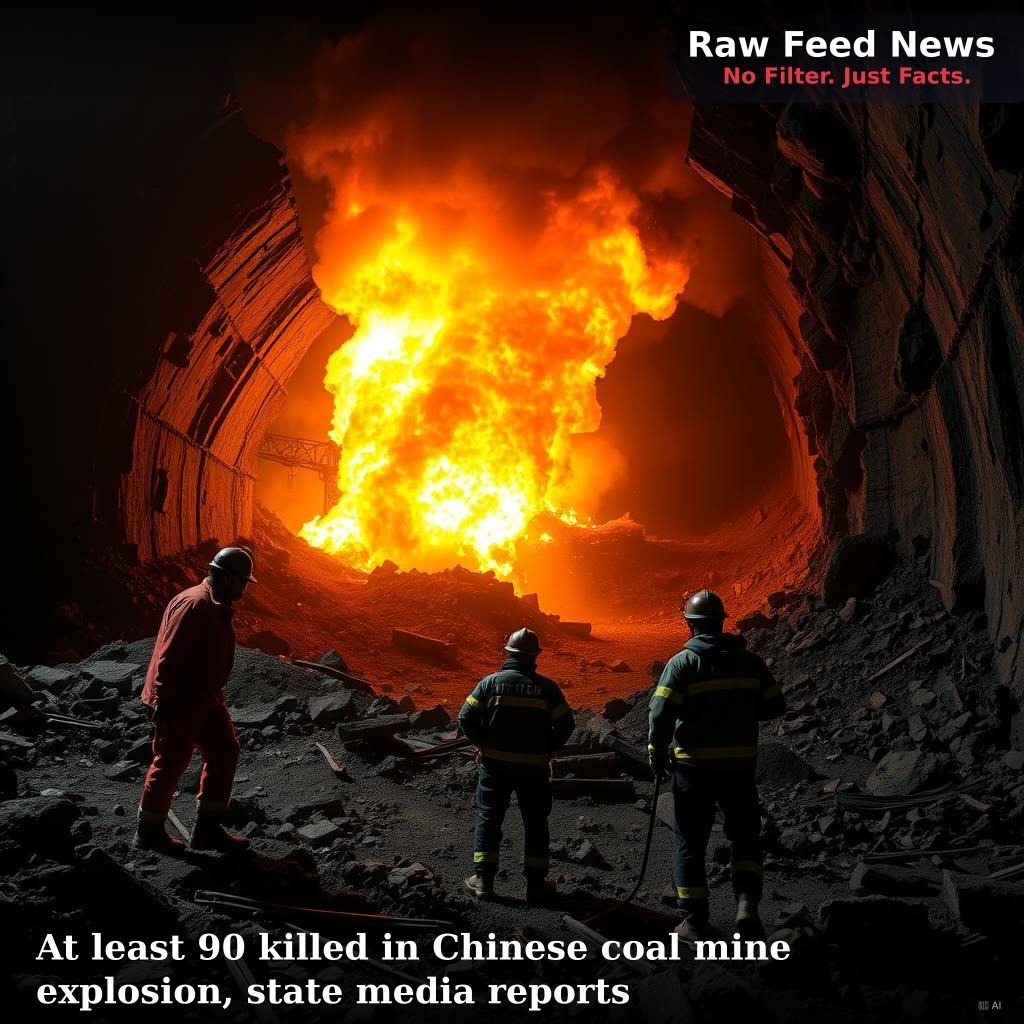 At least 90 killed in Chinese coal mine explosion, state media reports