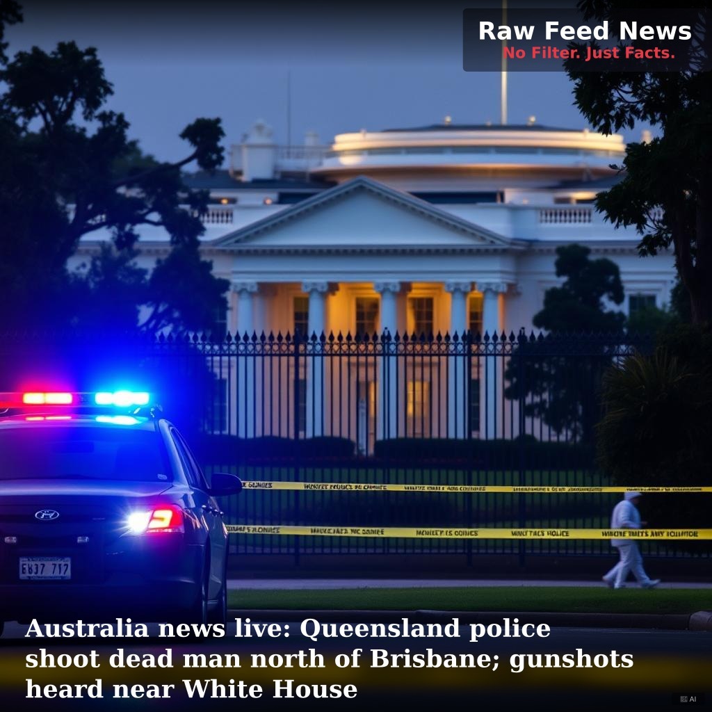 Australia news live: Queensland police shoot dead man north of Brisbane; gunshots heard near White House