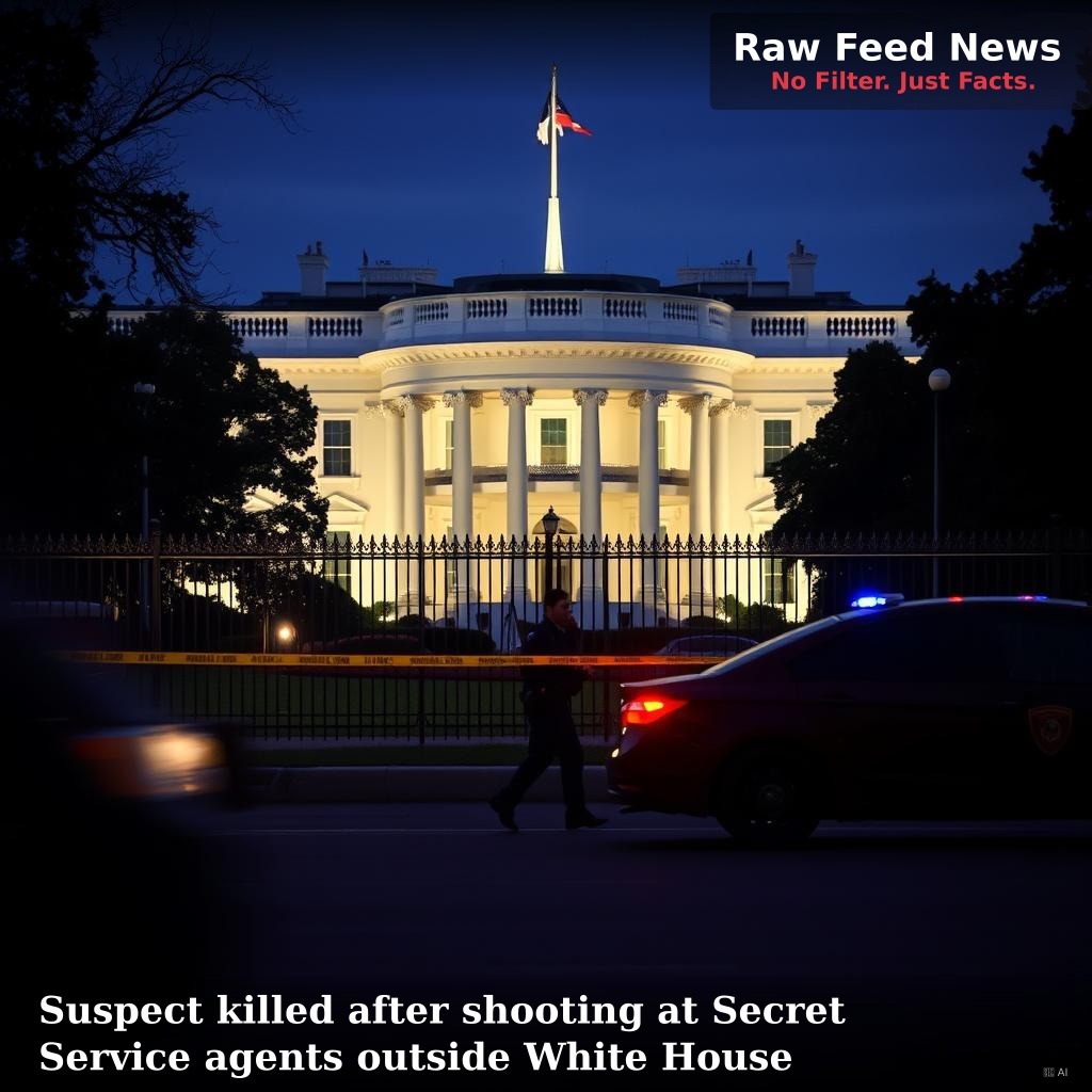 Suspect killed after shooting at Secret Service agents outside White House