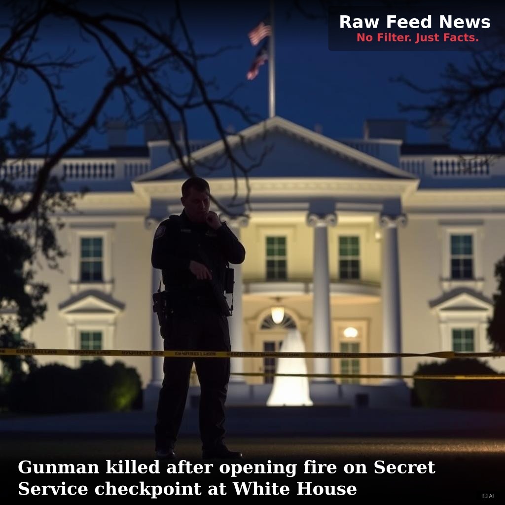 Gunman killed after opening fire on Secret Service checkpoint at White House