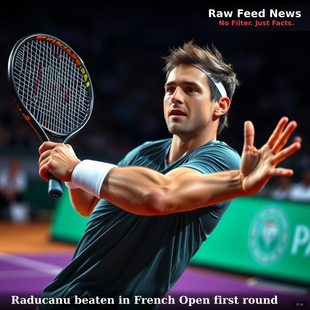 Raducanu beaten in French Open first round