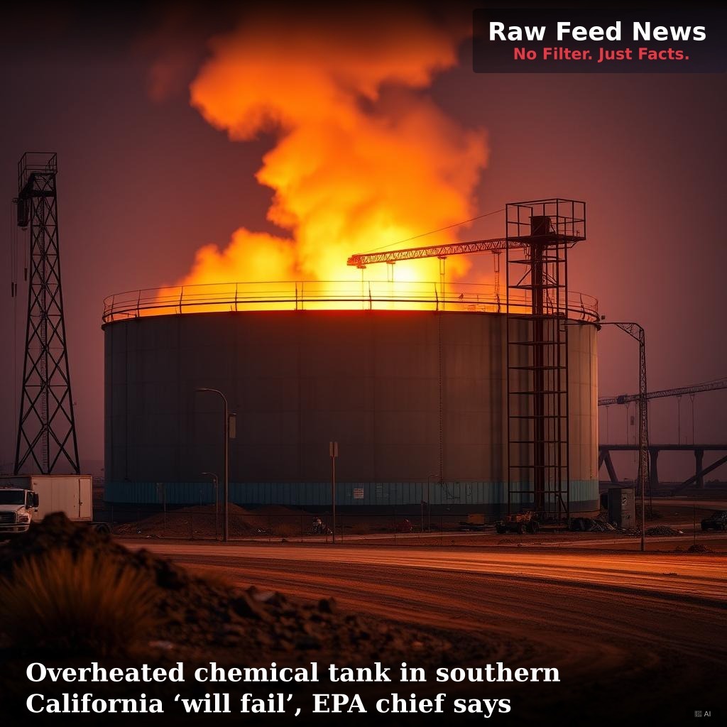 Overheated chemical tank in southern California ‘will fail’, EPA chief says