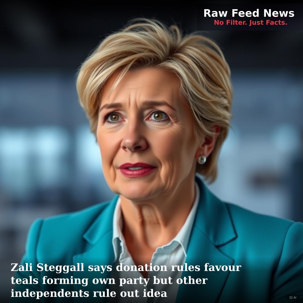 Zali Steggall says donation rules favour teals forming own party but other independents rule out idea