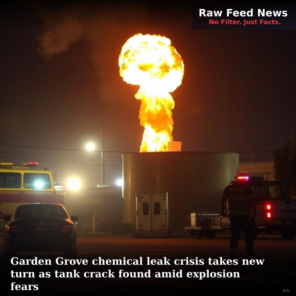 Garden Grove chemical leak crisis takes new turn as tank crack found amid explosion fears