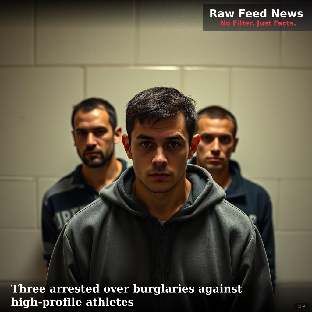 Three arrested over burglaries against high-profile athletes