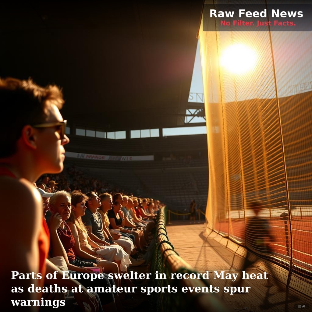 Parts of Europe swelter in record May heat as deaths at amateur sports events spur warnings