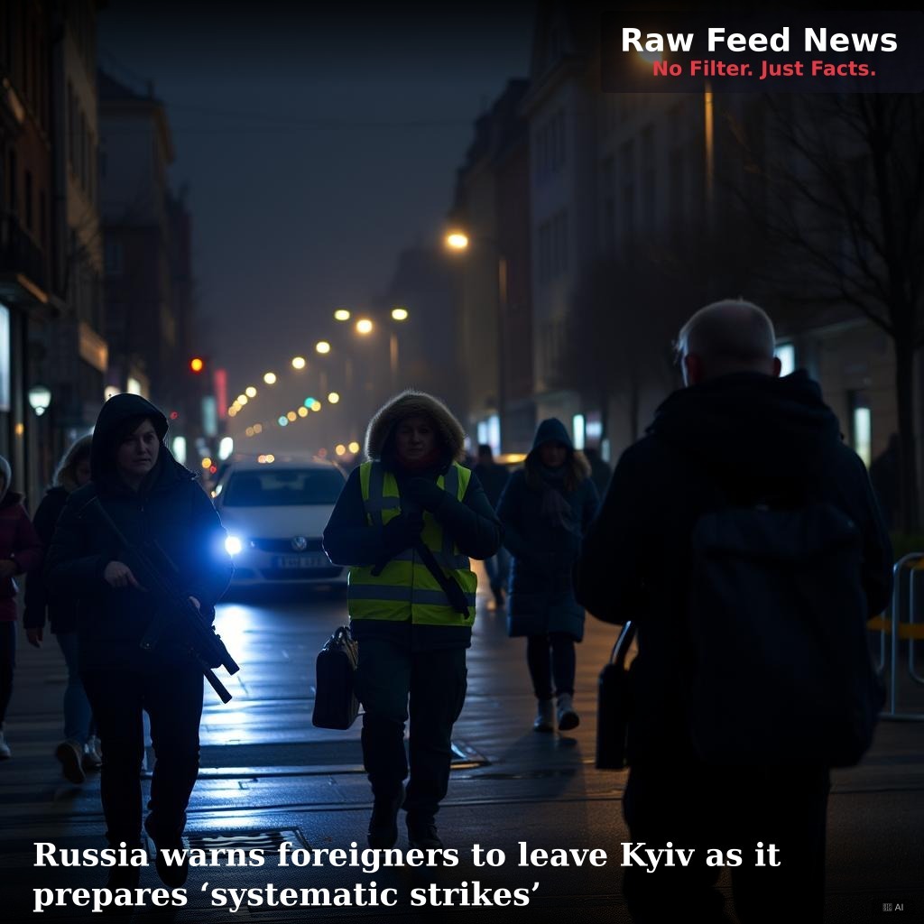 Russia warns foreigners to leave Kyiv as it prepares ‘systematic strikes’