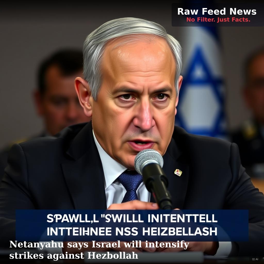 Netanyahu says Israel will intensify strikes against Hezbollah