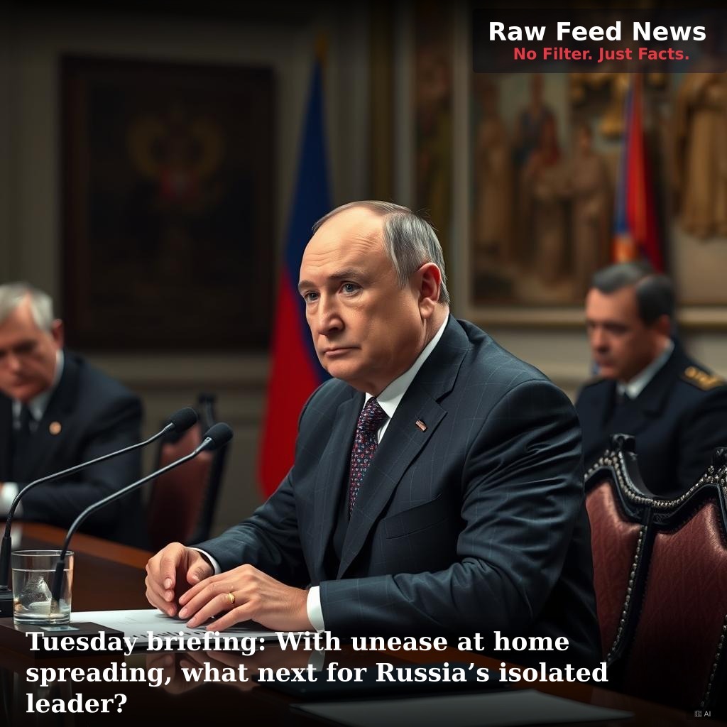 Tuesday briefing: With unease at home spreading, what next for Russia’s isolated leader?