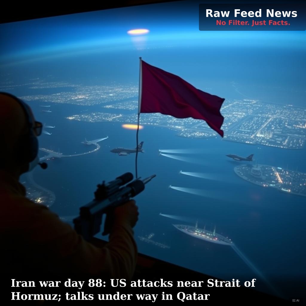 Iran war day 88: US attacks near Strait of Hormuz; talks under way in Qatar