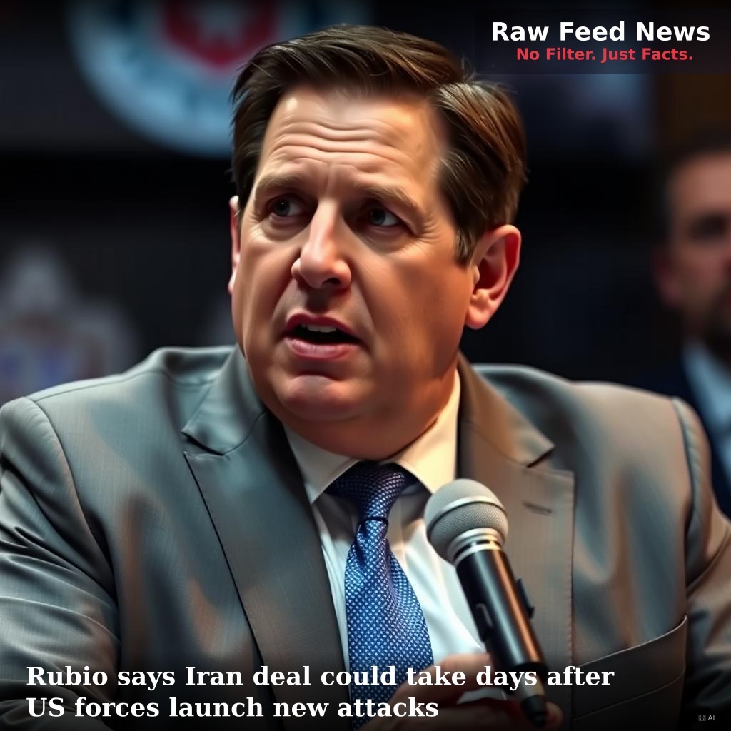 Rubio says Iran deal could take days after US forces launch new attacks