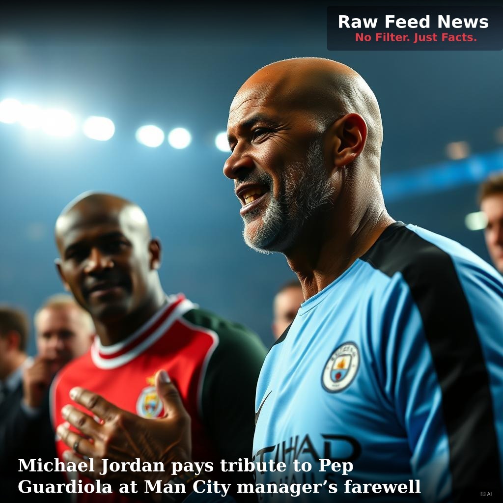 Michael Jordan pays tribute to Pep Guardiola at Man City manager’s farewell