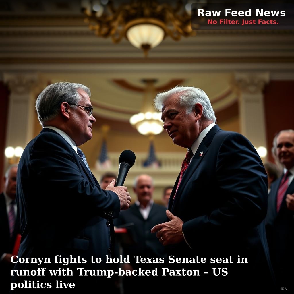 Cornyn fights to hold Texas Senate seat in runoff with Trump-backed Paxton – US politics live