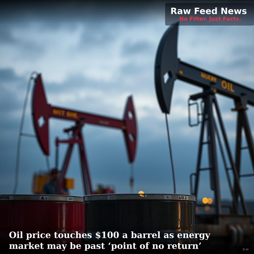 Oil price touches $100 a barrel as energy market may be past ‘point of no return’