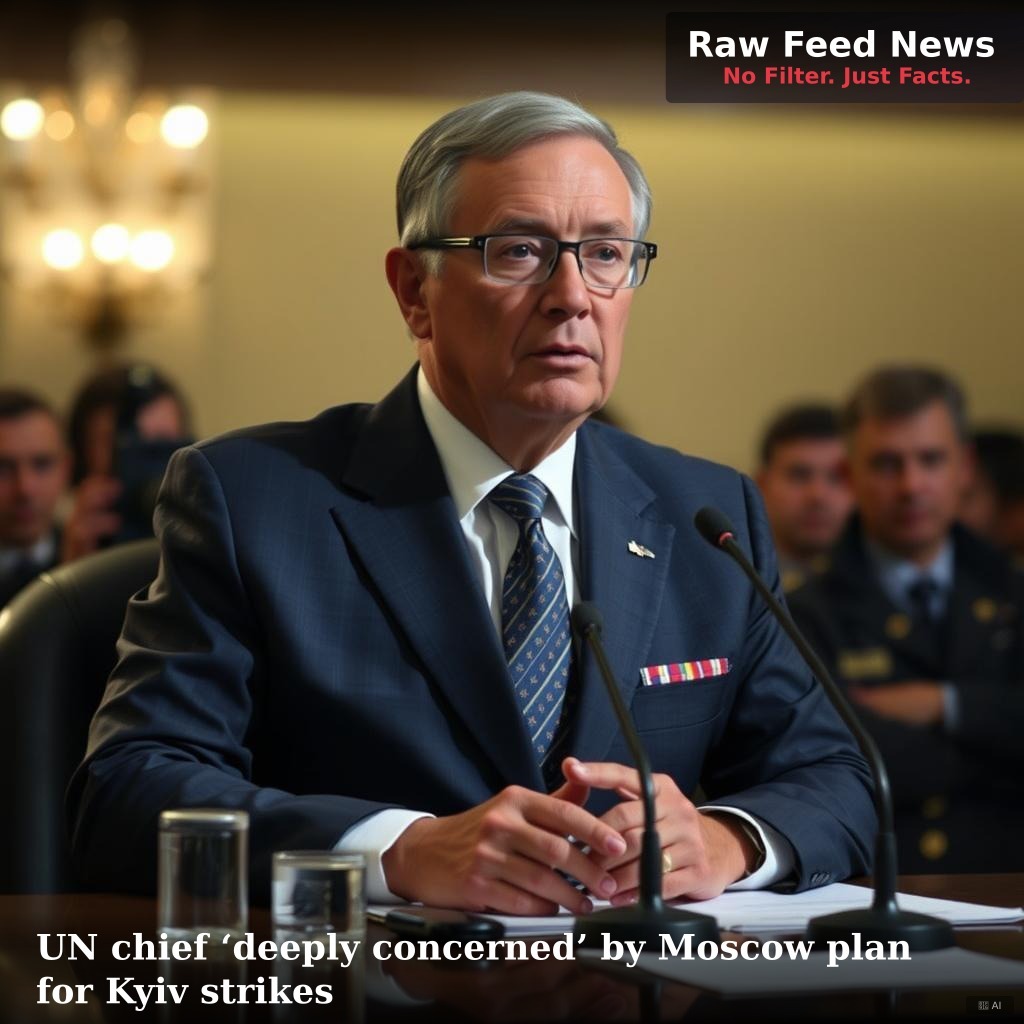 UN chief ‘deeply concerned’ by Moscow plan for Kyiv strikes
