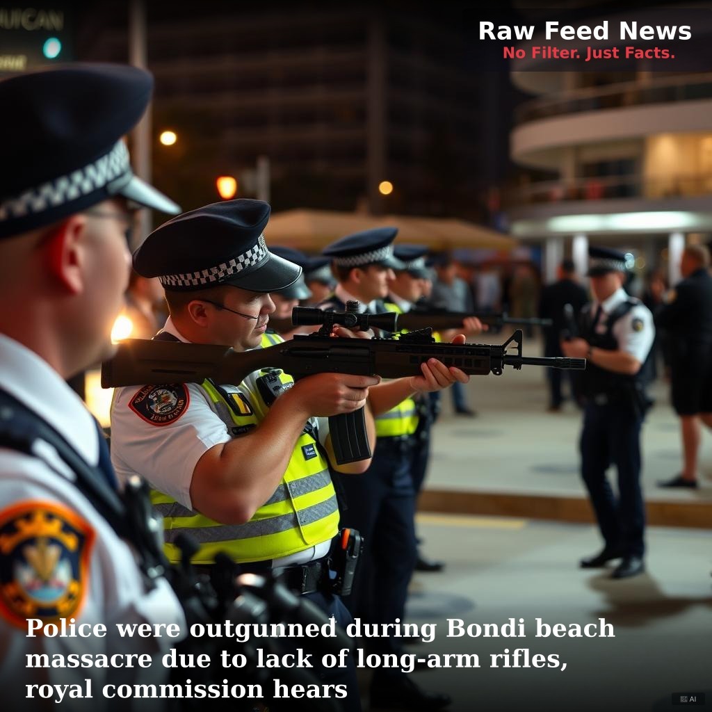 Police were outgunned during Bondi beach massacre due to lack of long-arm rifles, royal commission hears