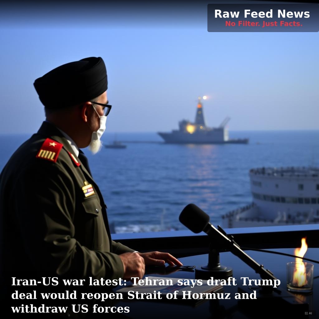 Iran-US war latest: Tehran says draft Trump deal would reopen Strait of Hormuz and withdraw US forces