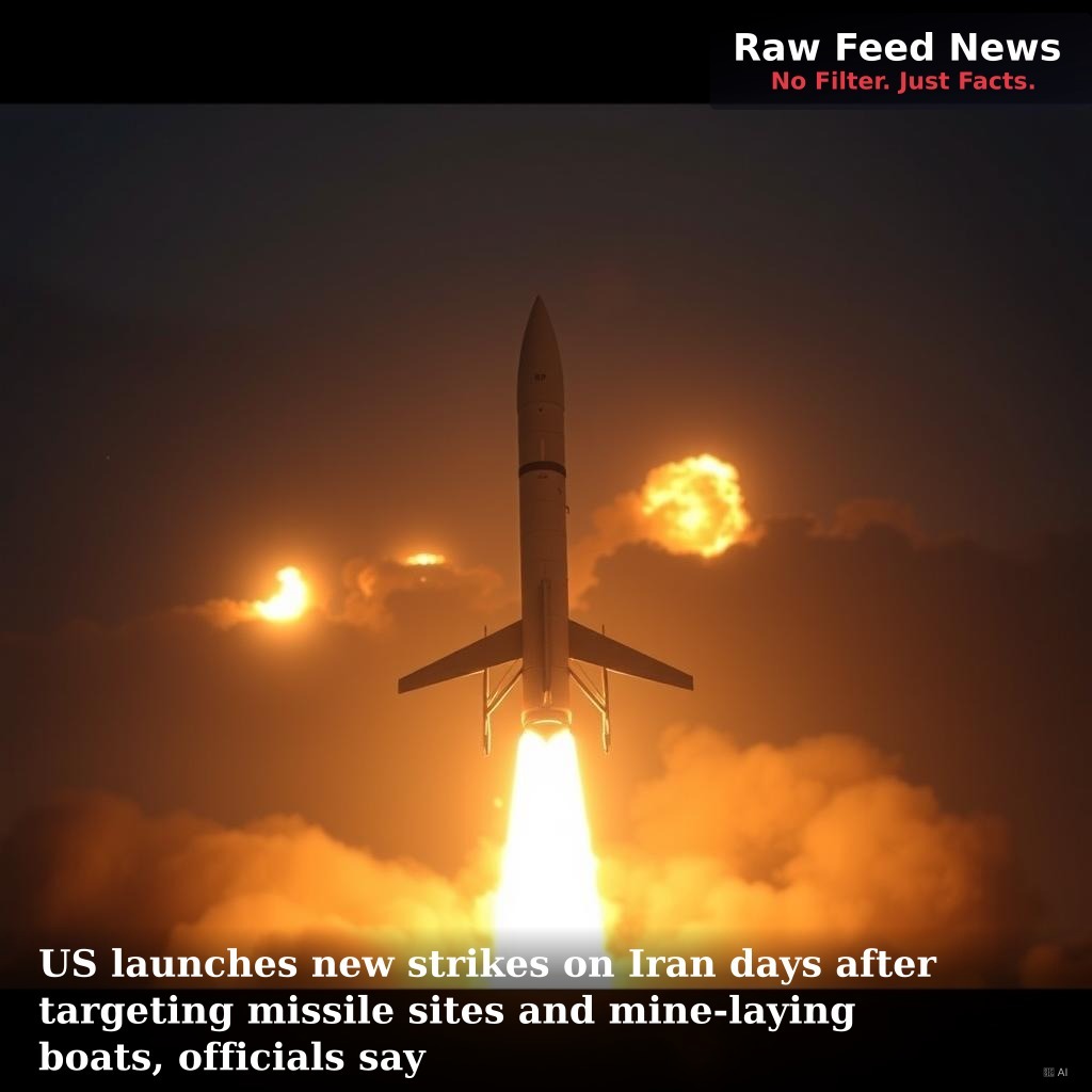 US launches new strikes on Iran days after targeting missile sites and mine-laying boats, officials say