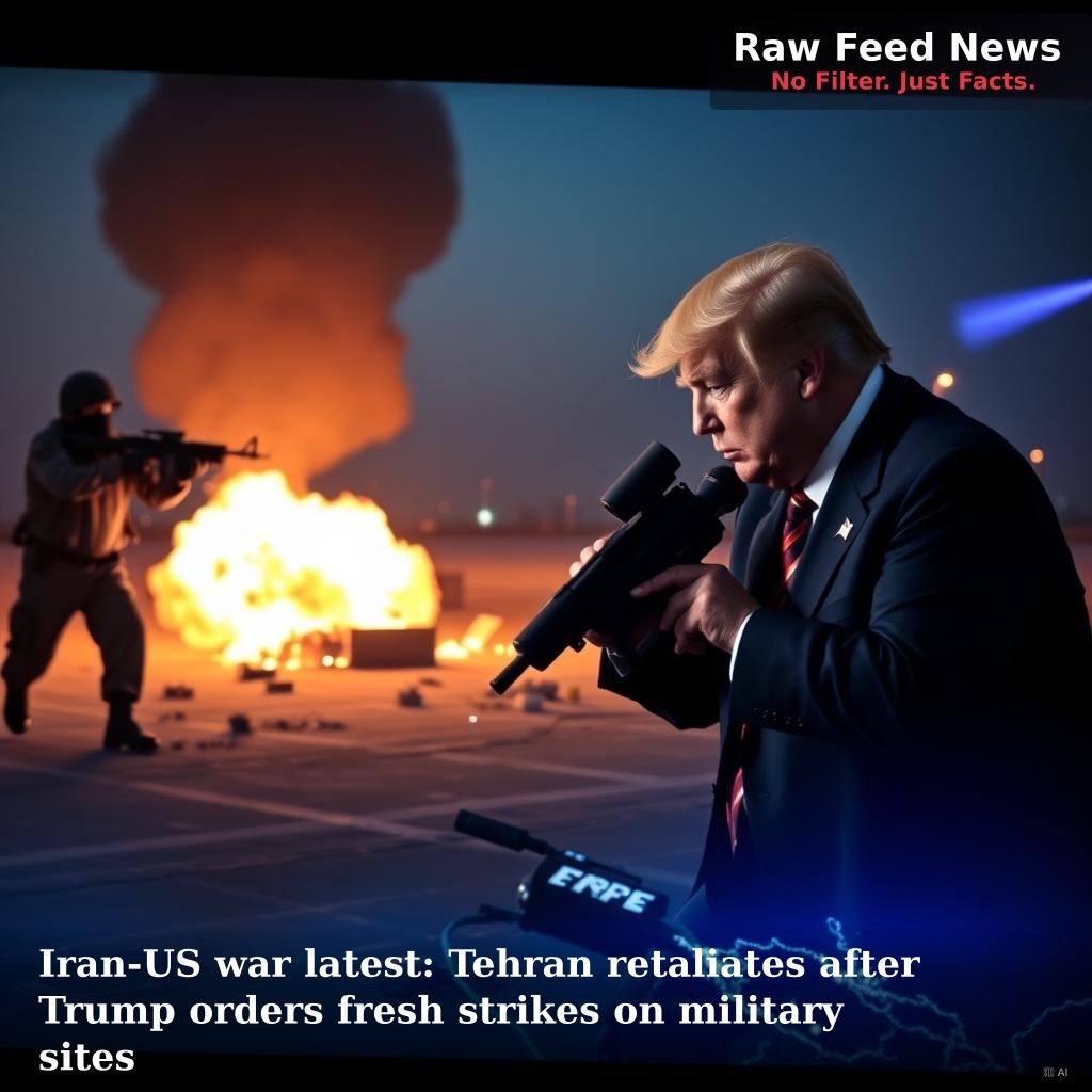 Iran-US war latest: Tehran retaliates after Trump orders fresh strikes on military sites