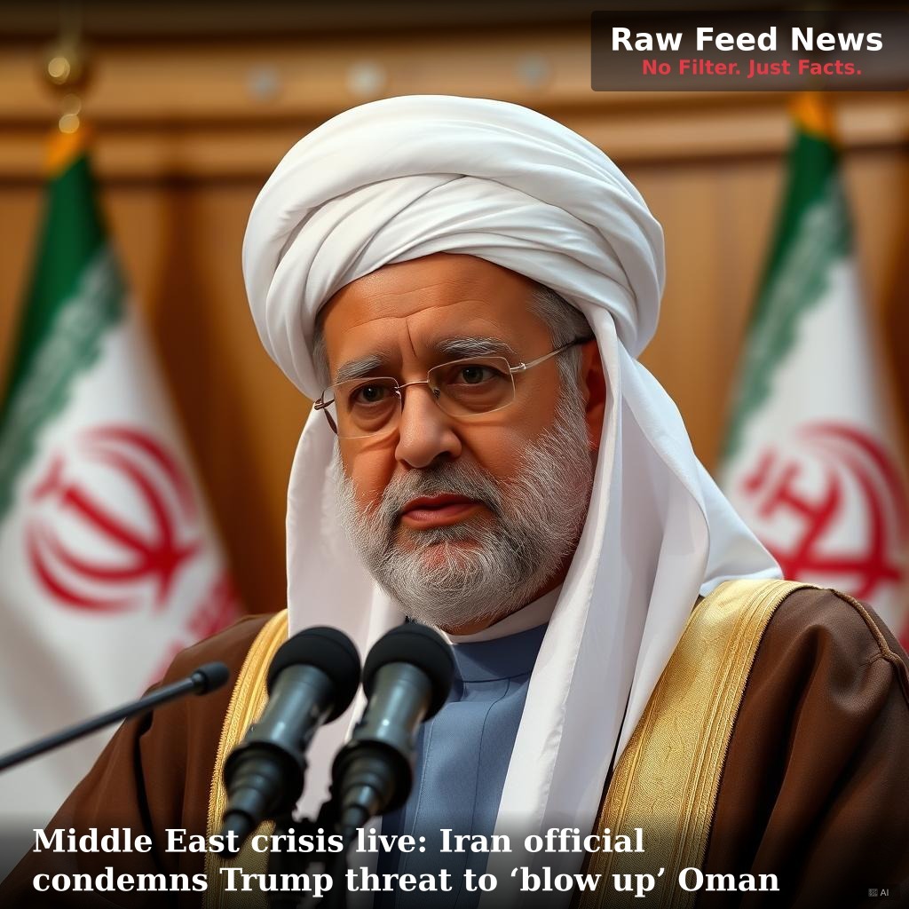 Middle East crisis live: Iran official condemns Trump threat to ‘blow up’ Oman
