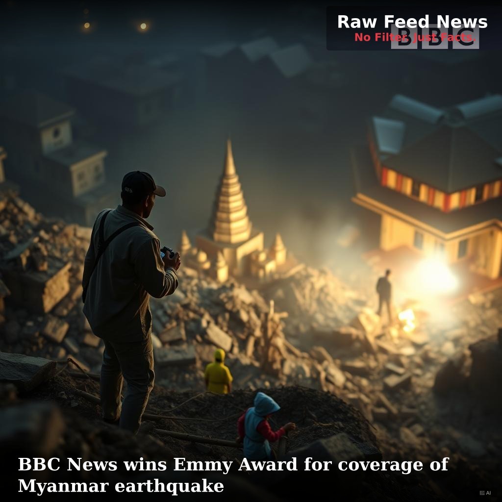 BBC News wins Emmy Award for coverage of Myanmar earthquake