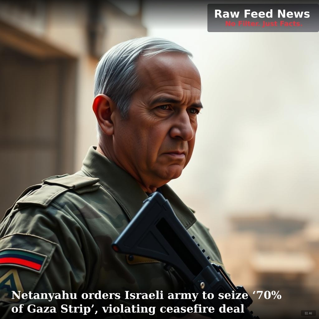 Netanyahu orders Israeli army to seize ‘70% of Gaza Strip’, violating ceasefire deal