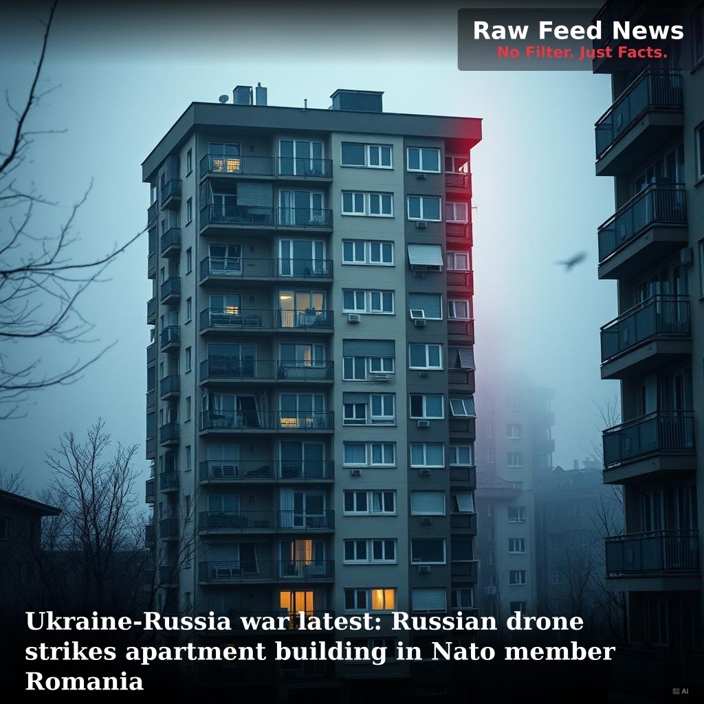 Ukraine-Russia war latest: Russian drone strikes apartment building in Nato member Romania