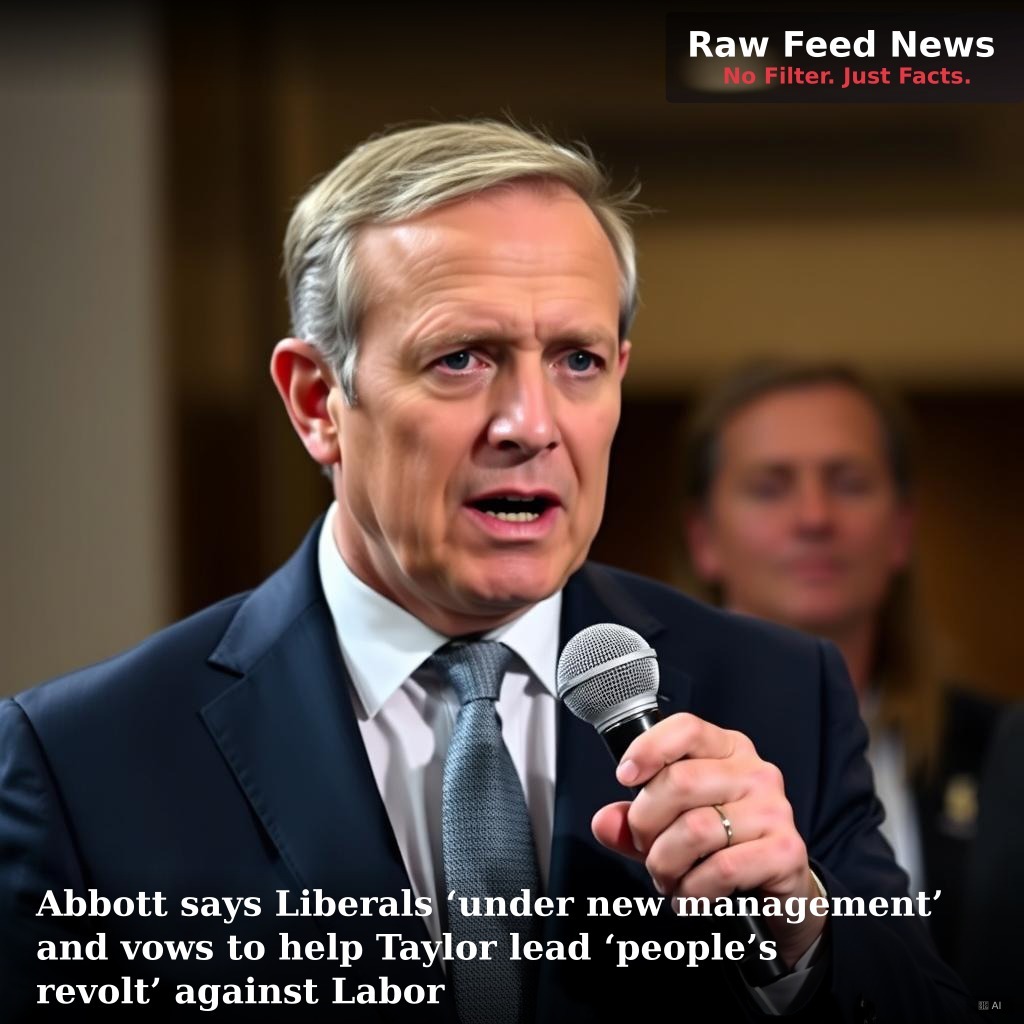 Abbott says Liberals ‘under new management’ and vows to help Taylor lead ‘people’s revolt’ against Labor