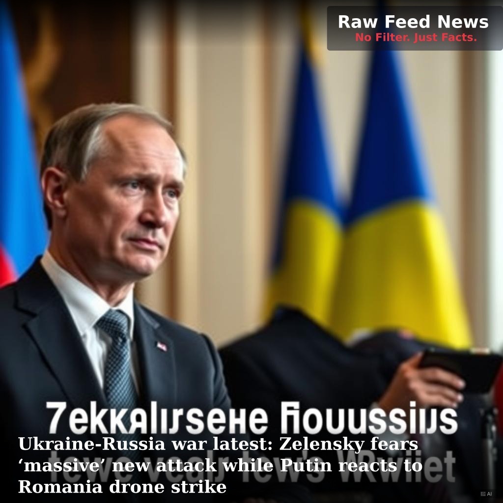 Ukraine-Russia war latest: Zelensky fears ‘massive’ new attack while Putin reacts to Romania drone strike