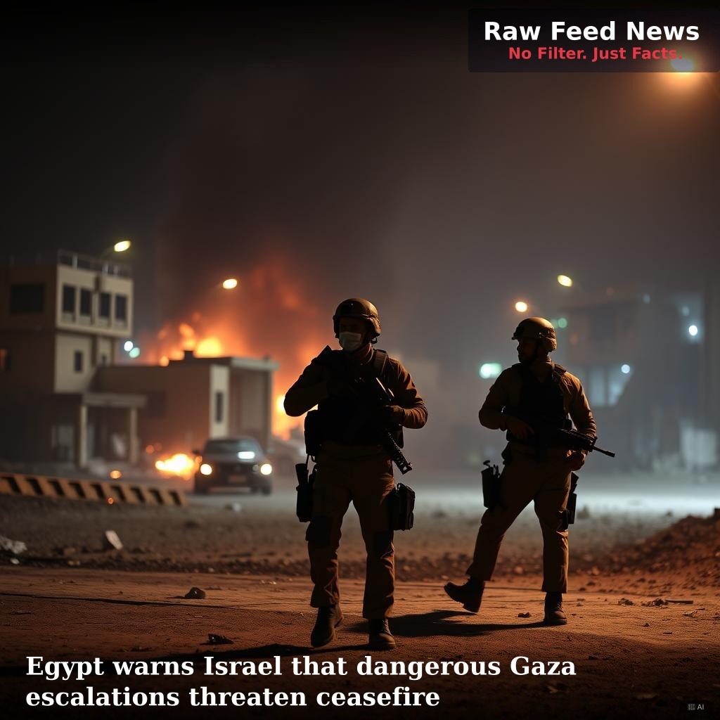 Egypt warns Israel that dangerous Gaza escalations threaten ceasefire