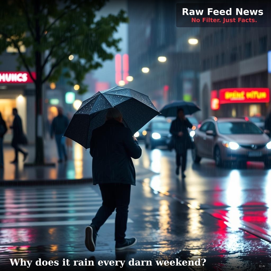 Why does it rain every darn weekend?