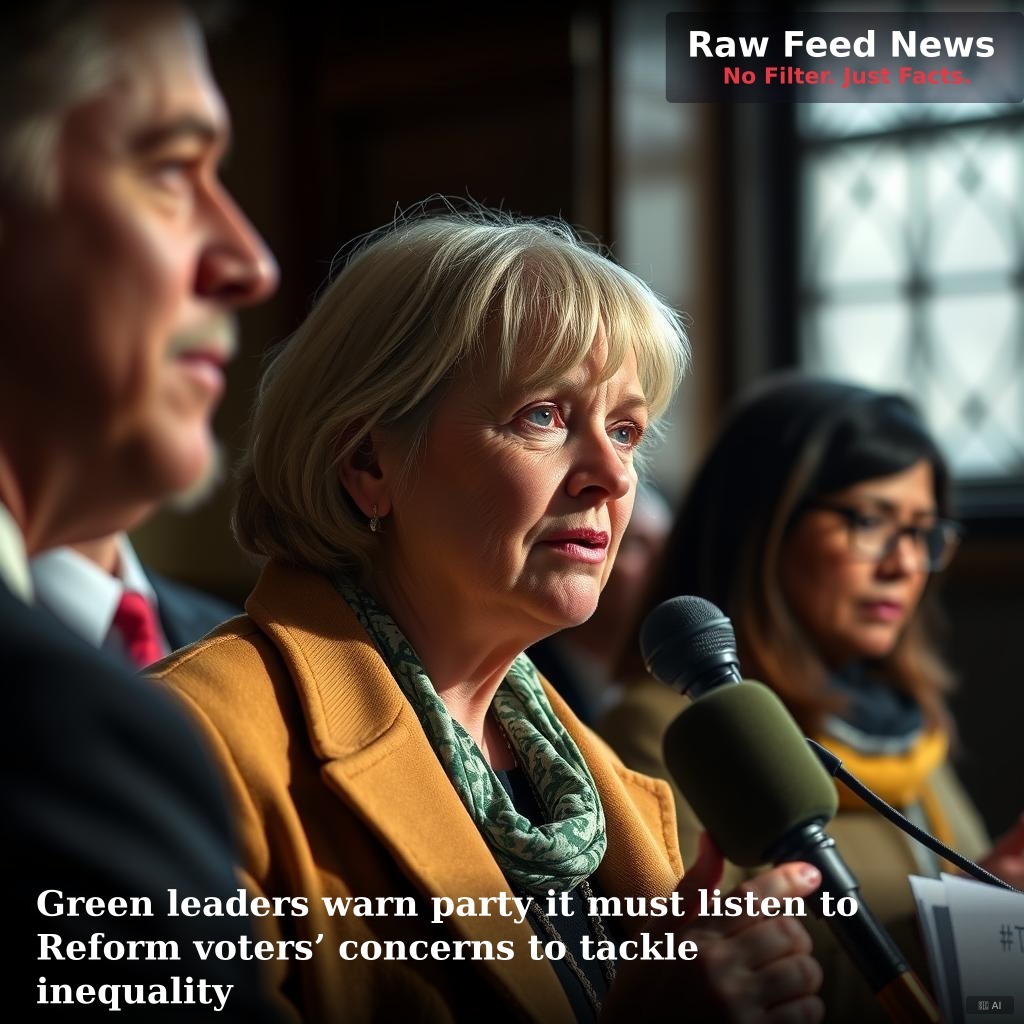 Green leaders warn party it must listen to Reform voters’ concerns to tackle inequality