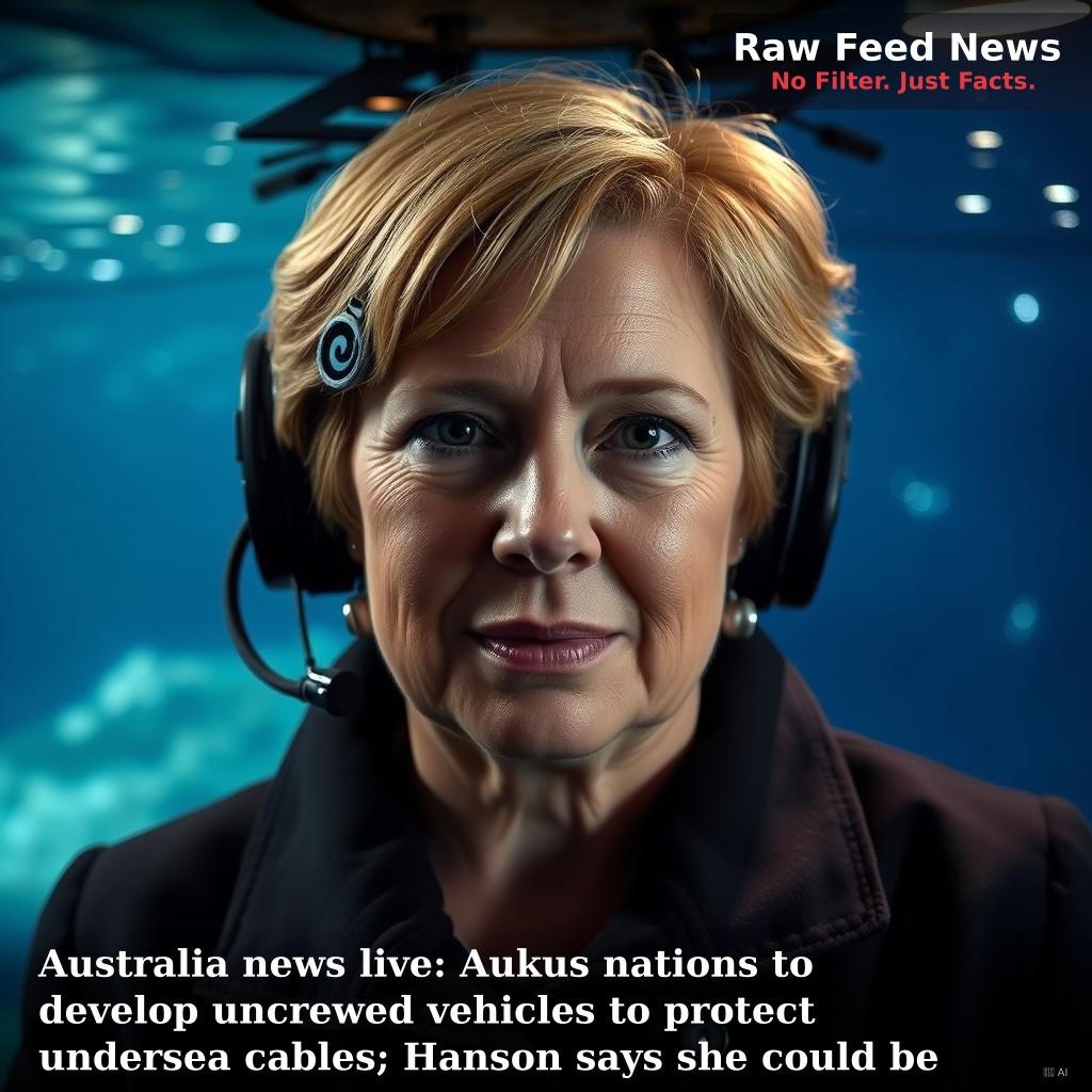 Australia news live: Aukus nations to develop uncrewed vehicles to protect undersea cables; Hanson says she could be PM