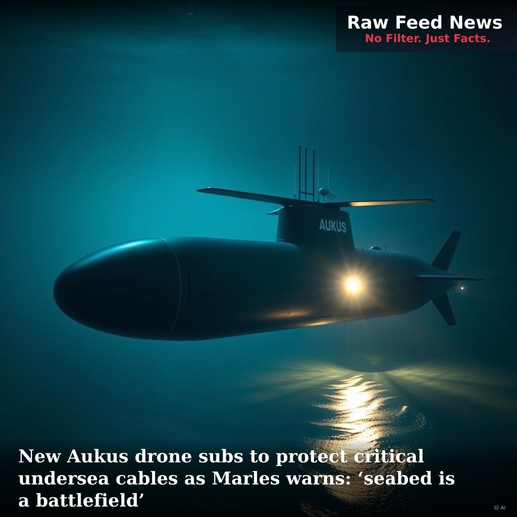 New Aukus drone subs to protect critical undersea cables as Marles warns: ‘seabed is a battlefield’