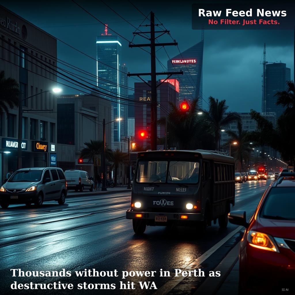 Thousands without power in Perth as destructive storms hit WA